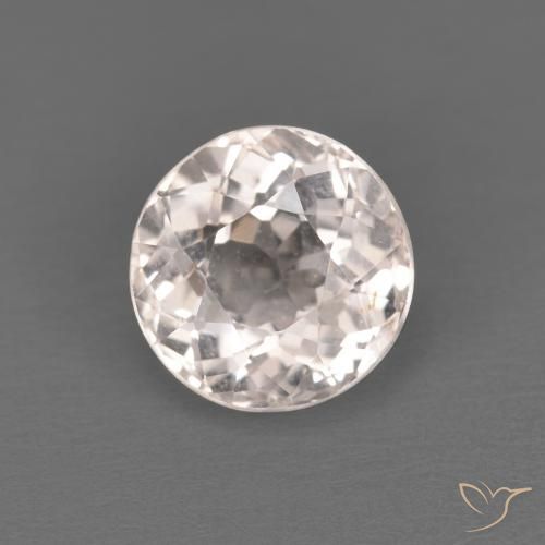 1.09ct Natural Rosa bem claro Morganita, Redondo, VVS-VS