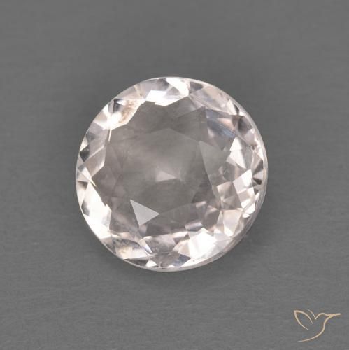 Morganita Rosa bem claro Natural 1.05ct, Redondo, VVS-VS