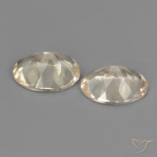 Pedras preciosas de Morganita Luz amarela natural de 2.08 ct, oval, VVS