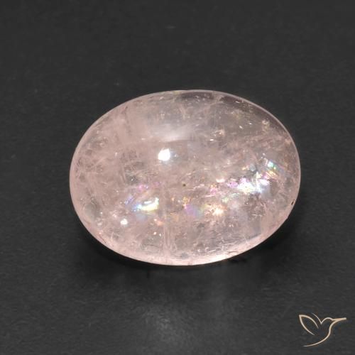 3.86ct Natural Rosa Flamingo Morganita, oval, Transparente