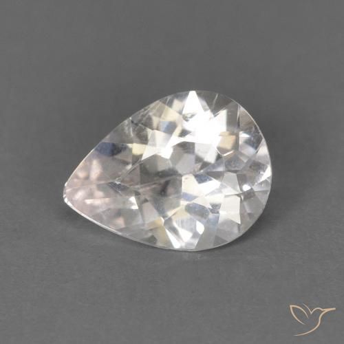 Morganita Rosa bem claro Natural 0.52ct, Formato de pêra, VS