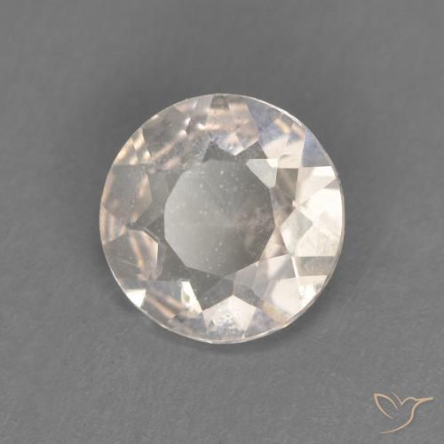 0.51ct Natural Rosa salmão Morganita, Redondo, VVS-VS