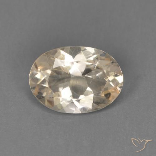0.71ct Natural Dourado claro Morganita, oval, VVS-VS