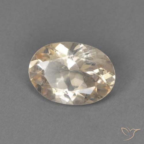 Morganita Dourado claro Natural 0.71ct, oval, VVS-VS