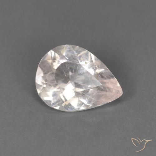 0.59ct Natural Rosa bem claro Morganita, Formato de pêra, SI