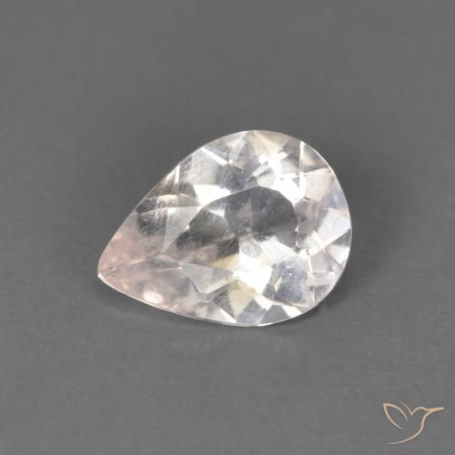 Morganita Rosa bem claro Natural 0.59ct, Formato de pêra, SI