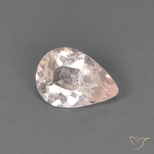 Morganita Rosa bem claro Natural 0.42ct, Formato de pêra, SI