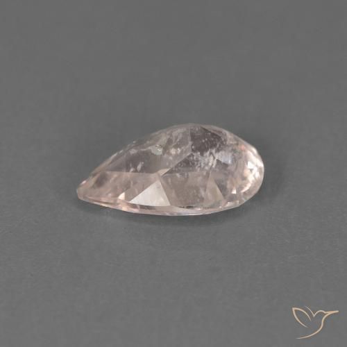 Morganita Rosa bem claro Natural 0.42ct, Formato de pêra, SI