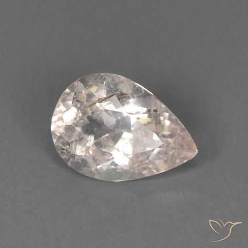 Morganita rosa médio Natural 0.86ct, Formato de pêra, SI