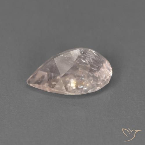 Morganita rosa médio Natural 0.86ct, Formato de pêra, SI