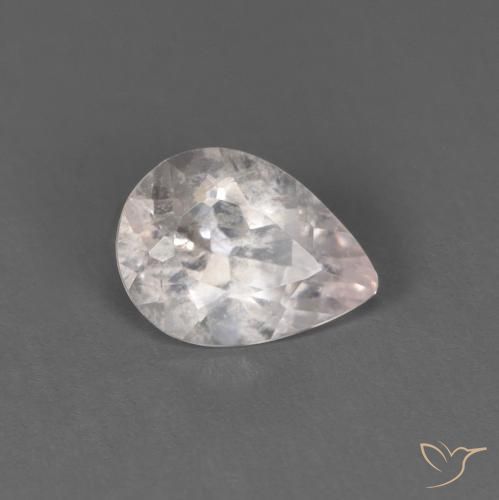 Morganita Rosa bem claro Natural 0.53ct, Formato de pêra, SI