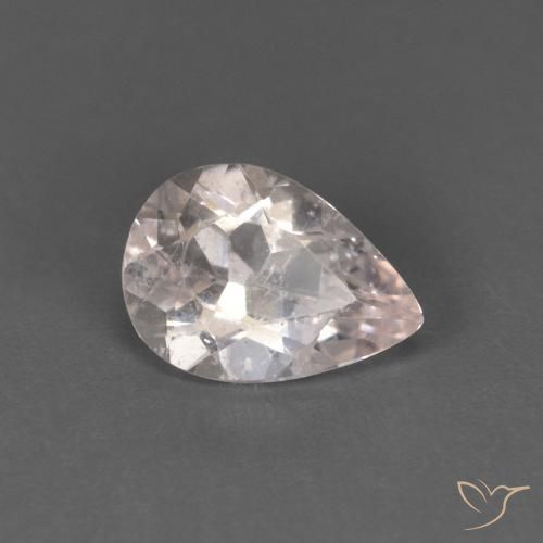 Morganita Rosa salmão Natural 0.65ct, Formato de pêra, VS