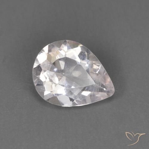 0.52ct Natural Rosa bem claro Morganita, Formato de pêra, SI