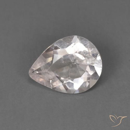 Morganita Rosa bem claro Natural 0.52ct, Formato de pêra, SI