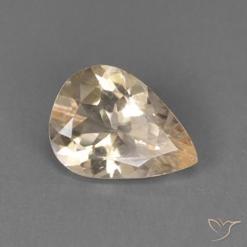 Morganita Laranja claro Natural 0.89ct, Formato de pêra, VVS-VS
