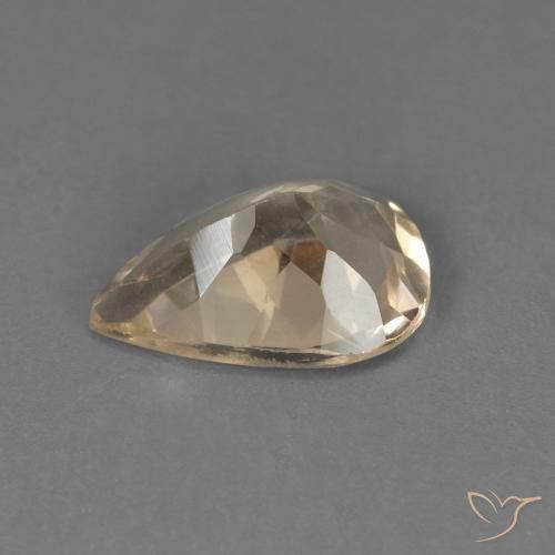 Morganita Laranja claro Natural 0.89ct, Formato de pêra, VVS-VS