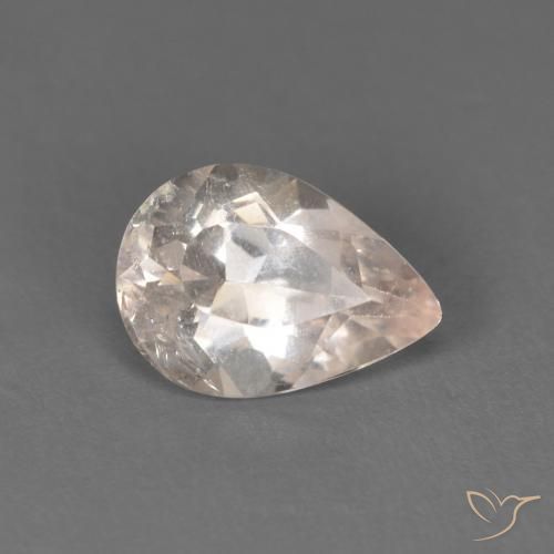 Morganita Rosa salmão Natural 0.82ct, Formato de pêra, SI