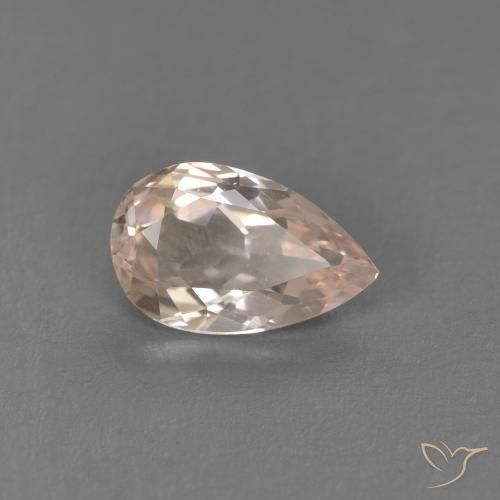 Morganita Rosa salmão Natural 0.62ct, Formato de pêra, VVS