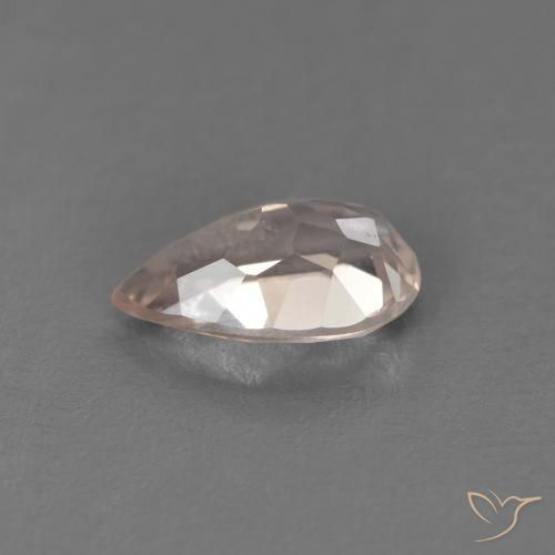 Morganita Rosa salmão Natural 0.62ct, Formato de pêra, VVS
