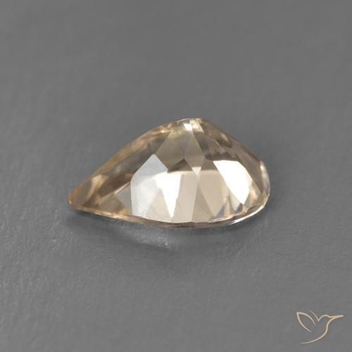 Morganita Laranja claro Natural 0.83ct, Formato de pêra, VS