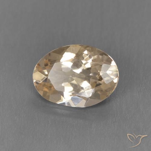 Morganita Light Neutral Orange Natural 0.93ct, oval, VS
