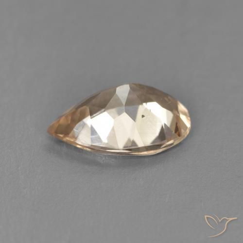 Morganita Laranja claro Natural 0.78ct, Formato de pêra, VS