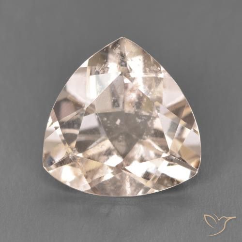 3.53ct Natural Medium Light-Pink Morganita, Trilhão, VS