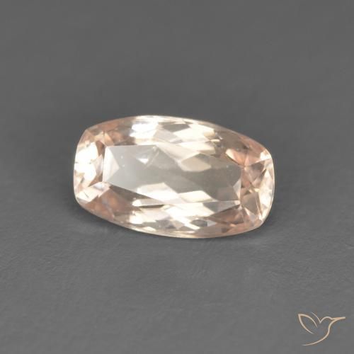 Morganita Rosa bem claro Natural 0.74ct, Almofada, VS