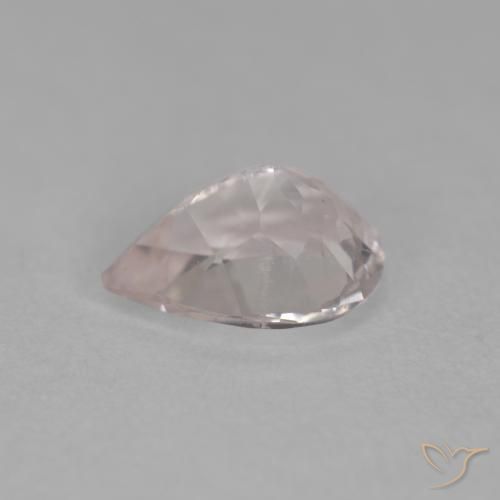Morganita Medium Light-Pink Natural 0.69ct, Formato de pêra, VS