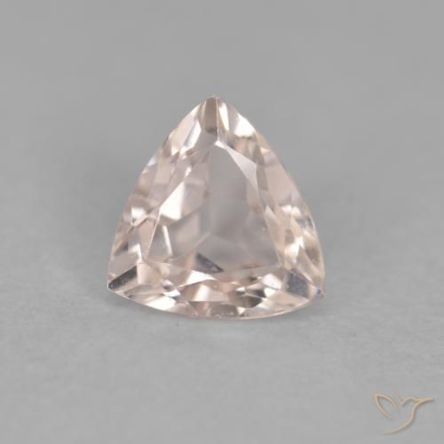0.33ct Natural Rosa salmão Morganita, Trilhão, VVS-VS