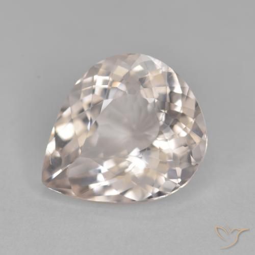 3.35ct Natural Rosa salmão Morganita, Formato de pêra, VVS-VS