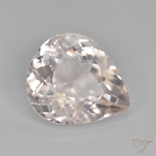 Morganita Rosa salmão Natural 3.35ct, Formato de pêra, VVS-VS