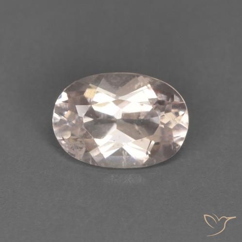 0.53ct Natural Rosa bem claro Morganita, oval, VS