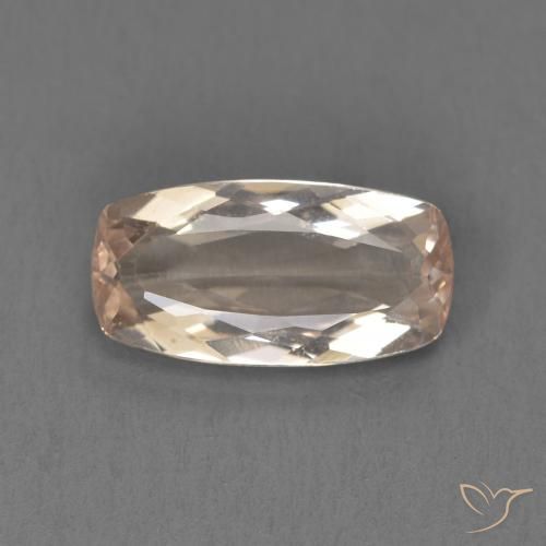 1.38ct Natural rosa médio Morganita, Almofada, VVS-VS