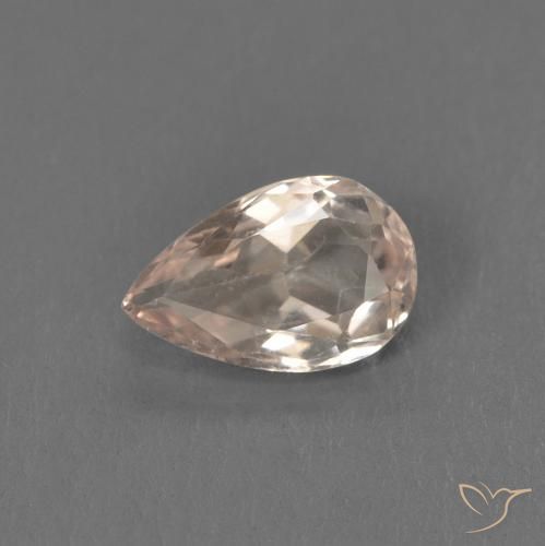 Morganita rosa médio Natural 0.39ct, Formato de pêra, VVS-VS