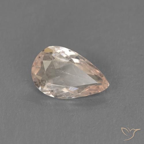 Morganita Rosa salmão Natural 0.32ct, Formato de pêra, VVS-VS