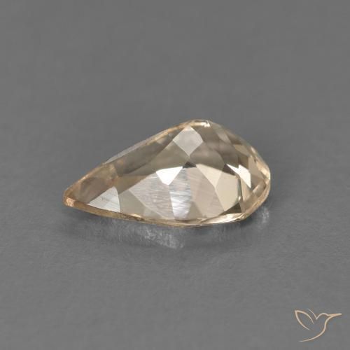 Morganita Ouro Natural 0.80ct, Formato de pêra, VS