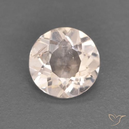 0.34ct Natural Rosa bem claro Morganita, Redondo, VS