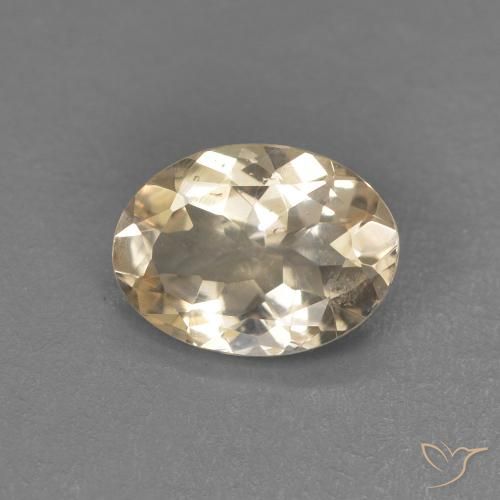 0.83ct Natural Laranja claro Morganita, oval, VS
