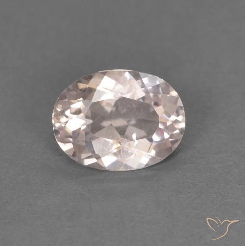 0.43ct Natural Rosa Flamingo Morganita, oval, VS