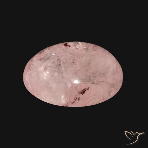 Morganita Rosa Flamingo Natural 9.17ct, oval, Translúcido