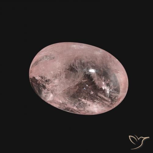Morganita Rosa Flamingo Natural 5.37ct, oval, Translúcido