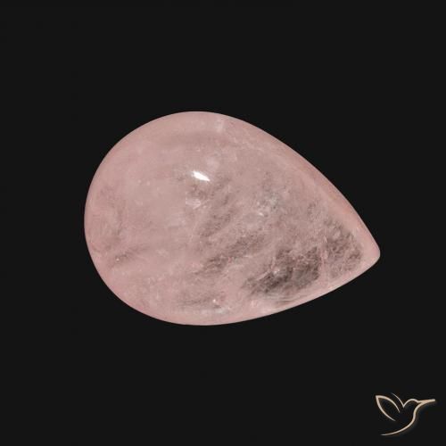Morganita Rosa Blush Natural 5.44ct, Formato de pêra, Translúcido