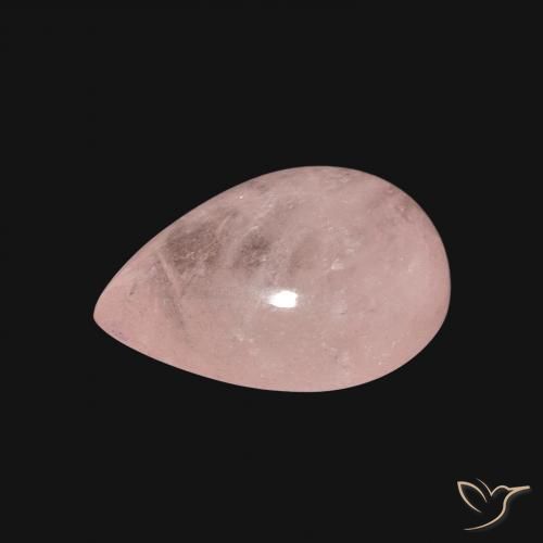 Morganita Rosa Blush Natural 5.44ct, Formato de pêra, Translúcido