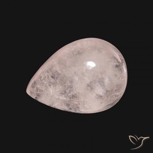 8.00ct Natural Rosa Flamingo Morganita, Formato de pêra, Translúcido
