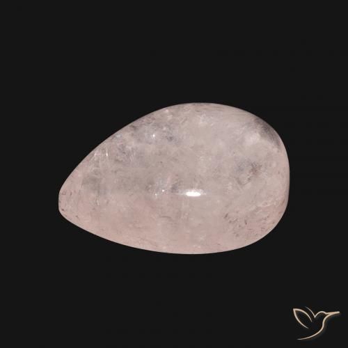 Morganita Rosa Flamingo Natural 8.00ct, Formato de pêra, Translúcido