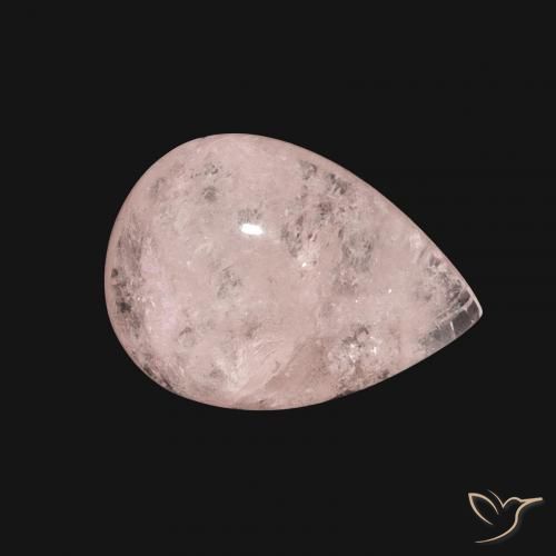 Morganita rosa médio Natural 6.16ct, Formato de pêra, Translúcido