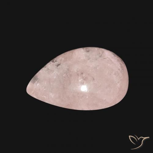 Morganita rosa médio Natural 6.16ct, Formato de pêra, Translúcido