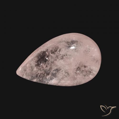 5.28ct Natural Rosa Flamingo Morganita, Formato de pêra, Translúcido