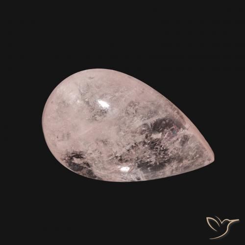 Morganita Rosa Flamingo Natural 5.28ct, Formato de pêra, Translúcido